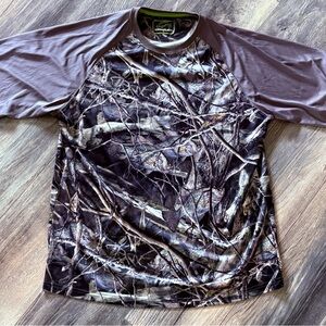 Men's Woodland Camo Raglan Tee brand -Fishouflage